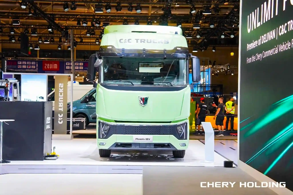 Компанія Сhery показала на IAA Transportation 2026 потужні електровантажівки